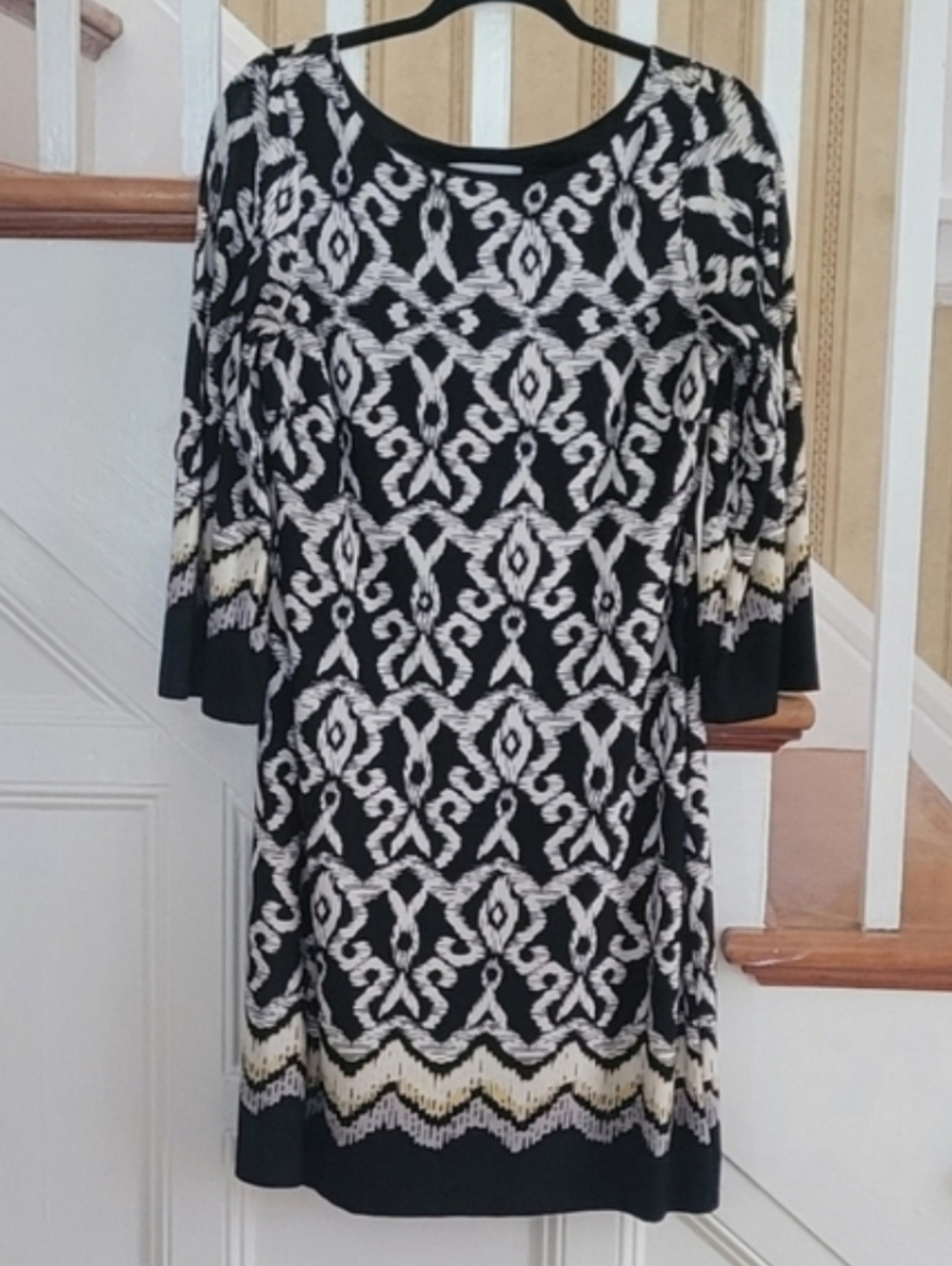 LUCY & LAUREL Black White Dress Size 8